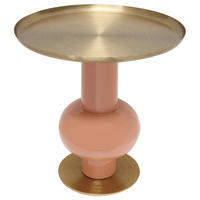 BEISTELLTISCH Metall  - Goldfarben/Orange, Design, Metall (50/50cm) - Kayoom