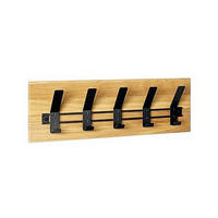 WANDGARDEROBE - Eichefarben/Schwarz, KONVENTIONELL, Holz/Metall (60/20/10cm)