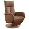 DREHSTUHL Mikrofaser Haselnussfarben  - Eiche Bianco/Haselnussfarben, KONVENTIONELL, Holz/Textil (75/112/82cm) - Sit & More