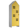  KINDERKLEIDERSCHRANK Gelb, Weiß  - Gelb/Weiß, MODERN, Holzwerkstoff/Metall (57,6/171,3/37cm) - MID.YOU