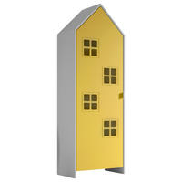  KINDERKLEIDERSCHRANK Gelb, Weiß  - Gelb/Weiß, MODERN, Holzwerkstoff/Metall (57,6/171,3/37cm) - MID.YOU