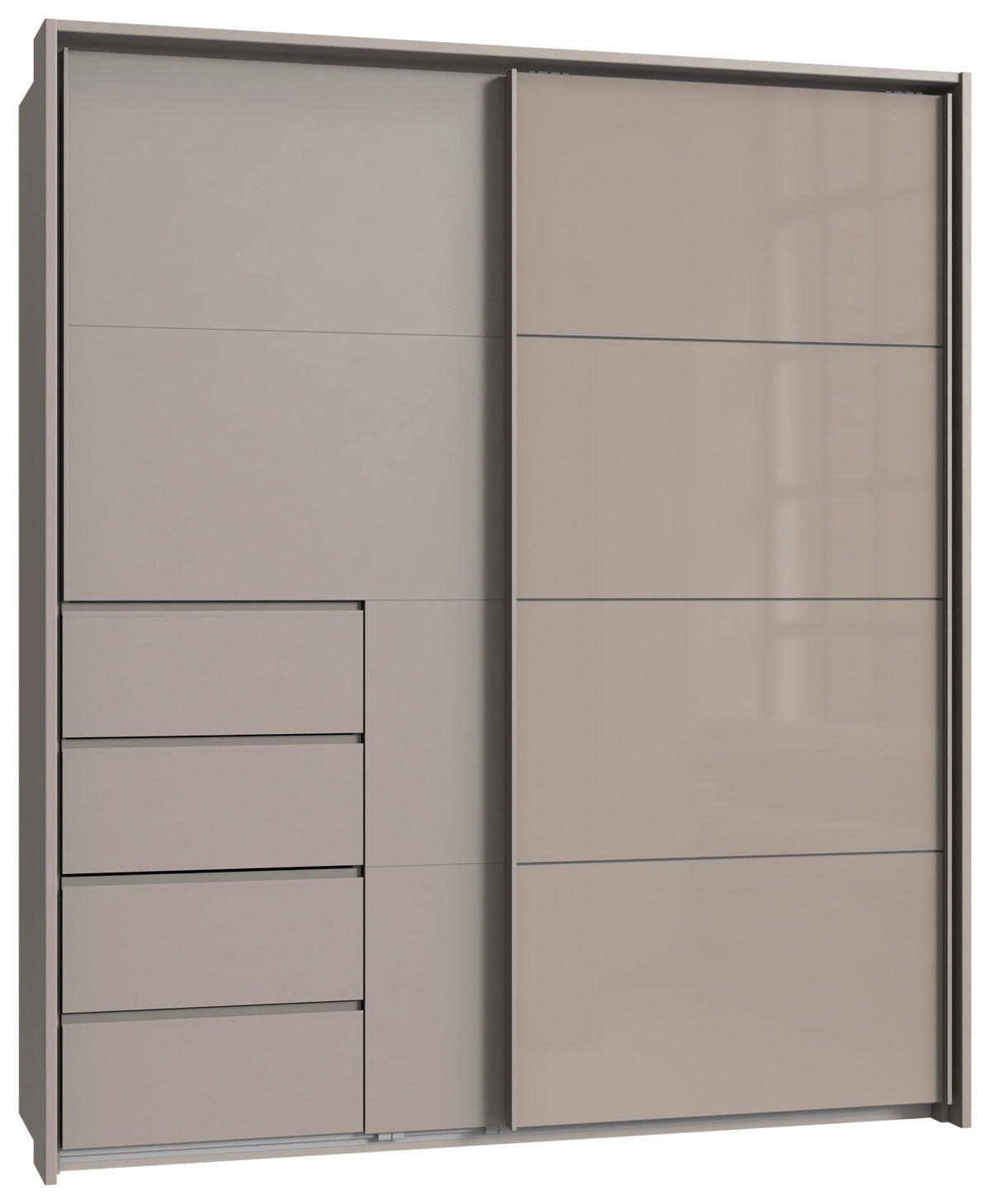 PASSEPARTOUTRAHMEN 183/213/12 cm   - Grau/Sahara, KONVENTIONELL, Holzwerkstoff (183/213/12cm) - Boxxx