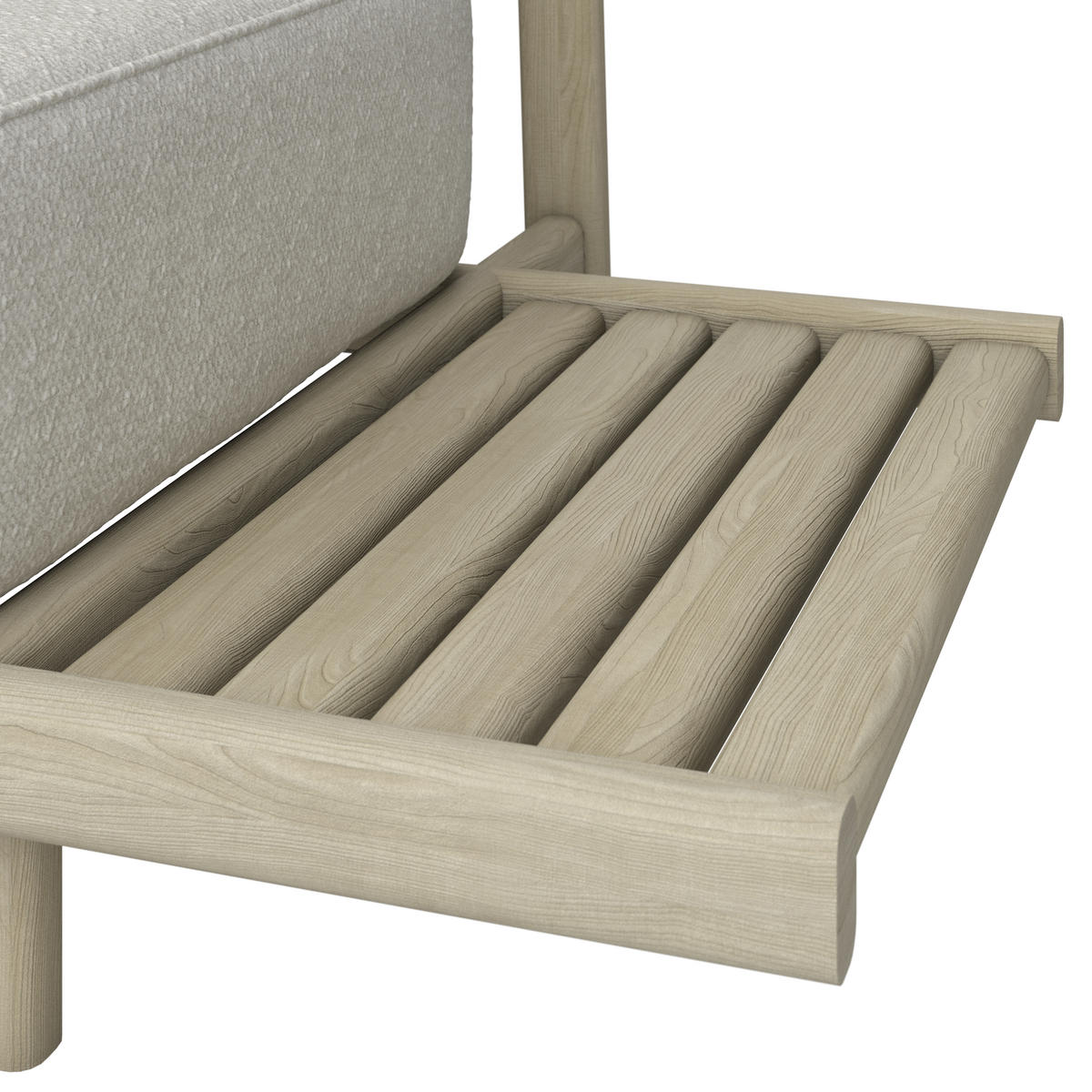LOUNGEGARNITUR  - Sandfarben/Taupe, Romantik / Landhaus, Holz/Textil (308/264cm) - Diesel