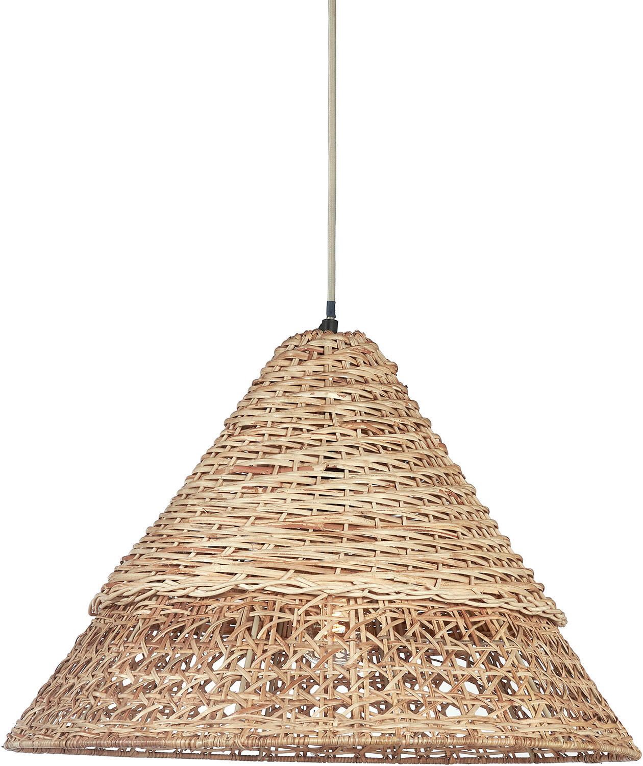 HÄNGELEUCHTE Pune 50/42,5 cm   - Naturfarben, Natur, Naturmaterialien (50/42,5cm) - PR Home