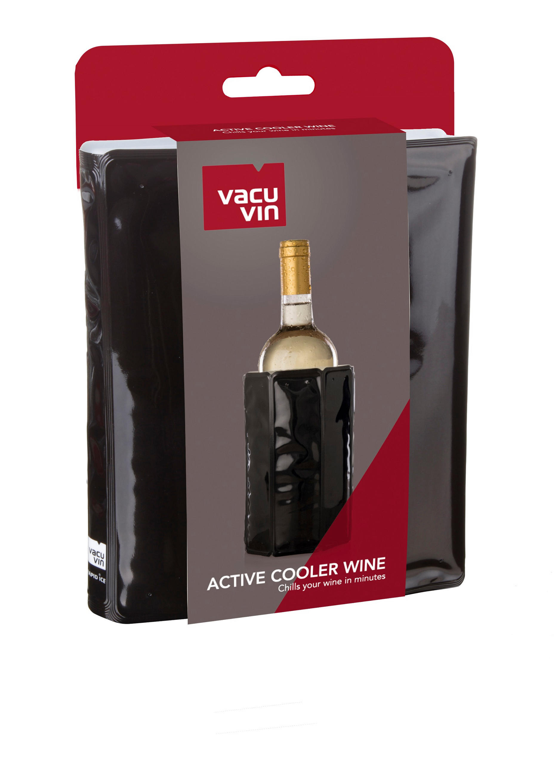 POSUDA ZA HLAĐENJE VINA    - crna, Konvencionalno, plastika (14/3/17,5cm) - Vacu Vin