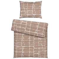 POSTELJNINA CREST 140/200 cm renforcé rjavosiva  - rjavosiva, Konvencionalno, tekstil (140/200cm) - Esposa