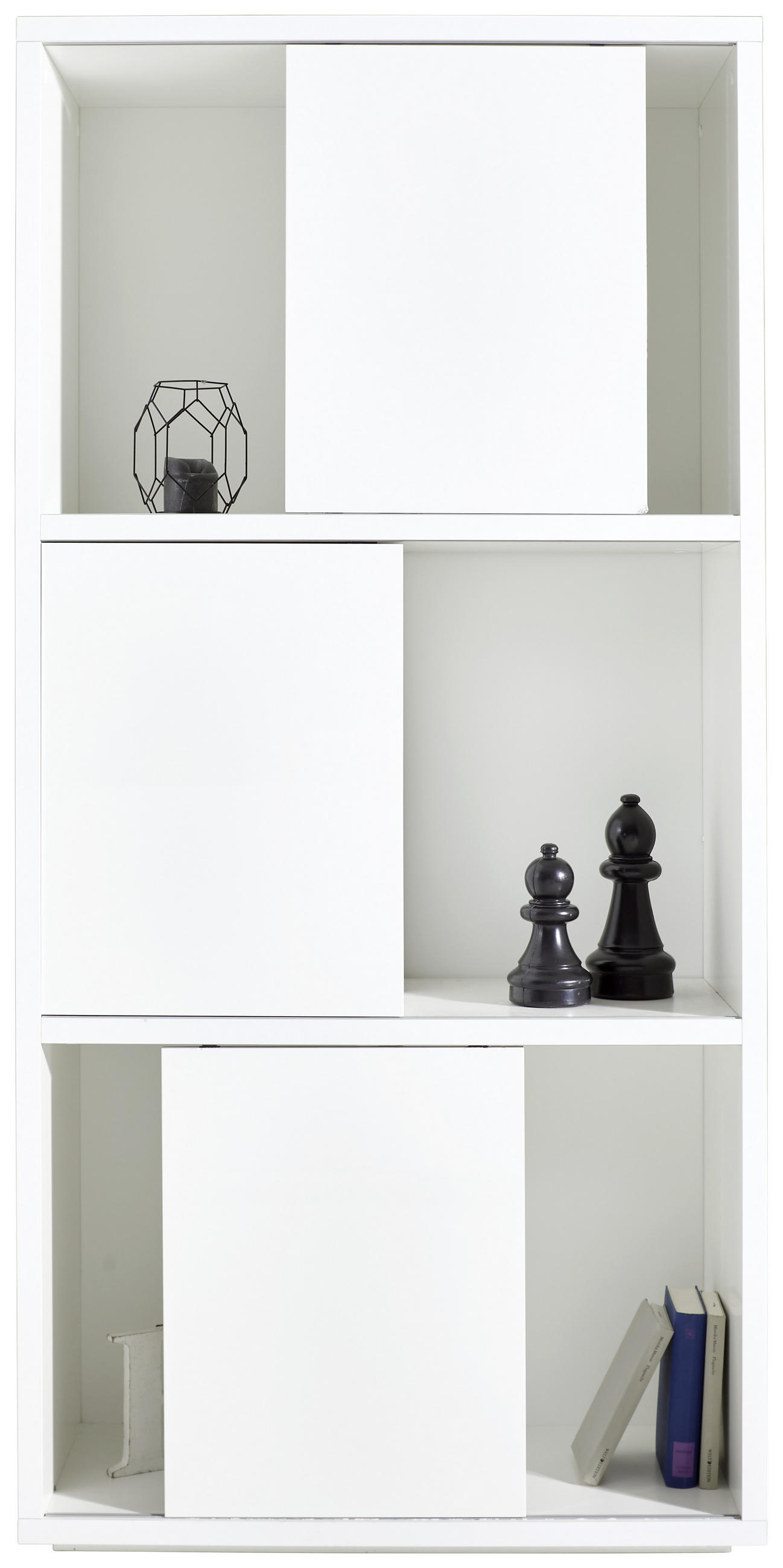 REGÁL, biela, 90,3/187,6/40 cm - biela, Basics, kompozitné drevo (90,3/187,6/40cm) - Xora