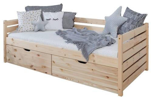 STAURAUMBETT 90/200 cm  in Naturfarben  - Naturfarben, MODERN, Holz (90/200cm) - MID.YOU
