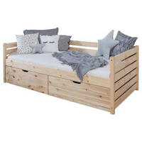 STAURAUMBETT 90/200 cm  in Naturfarben  - Naturfarben, MODERN, Holz (90/200cm) - MID.YOU