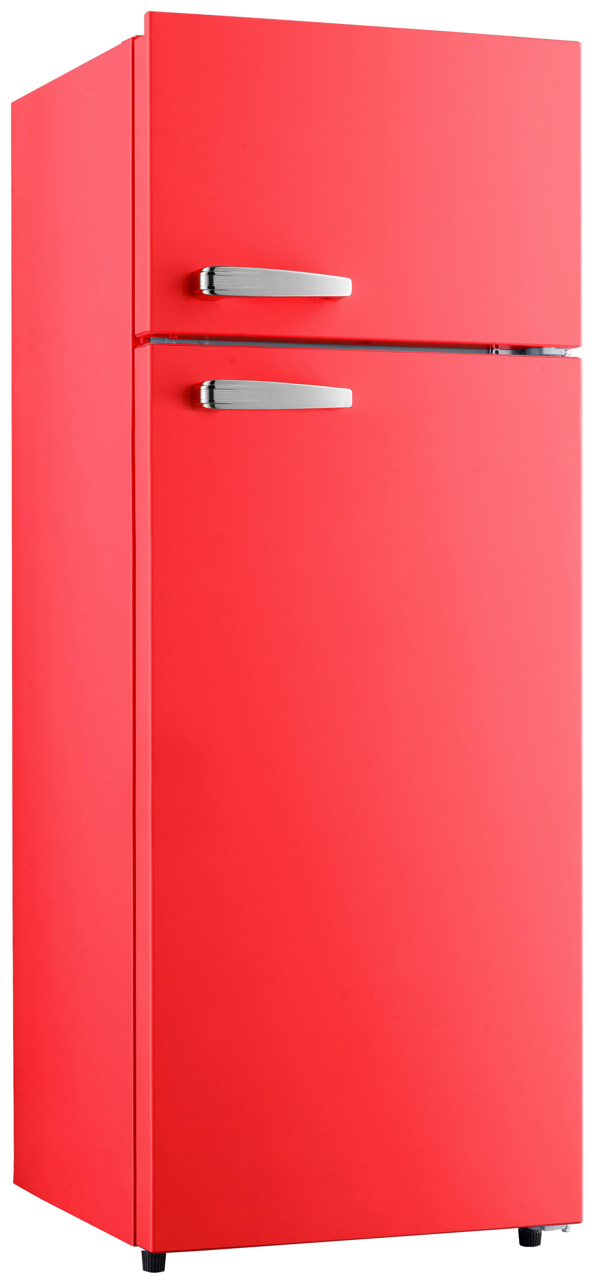 Thumbnail - PKM Kühl-Gefrier-Kombination Gk210-2 FR, Rot, Metall, Kunststoff, 1 Schublade(n) Schubladen, 54x143x54.5 cm, Innenraumbe...