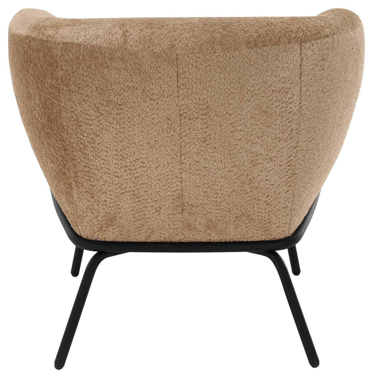 COCKTAILSESSEL Chenille Schwarz, Taupe    - Taupe/Schwarz, Design, Textil/Metall (79/71/74cm) - Lomoco