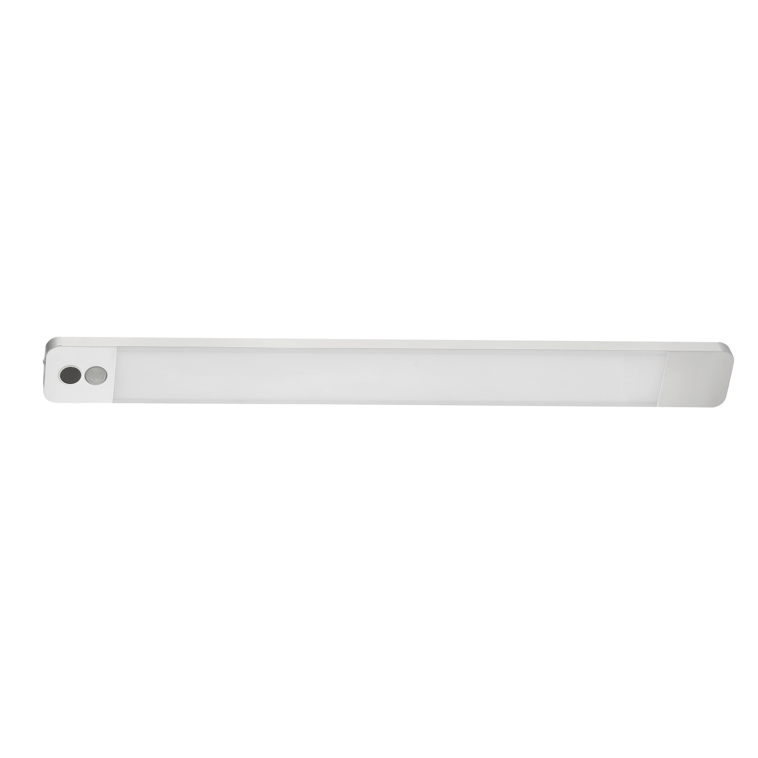 PODGRADNA SVETILJKA  - boja aluminijuma, Osnovno, metal/plastika (40/1/4cm)