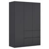 KLEIDERSCHRANK in Grau  - Grau, Trend, Holzwerkstoff/Kunststoff (136/197/54cm) - Xora