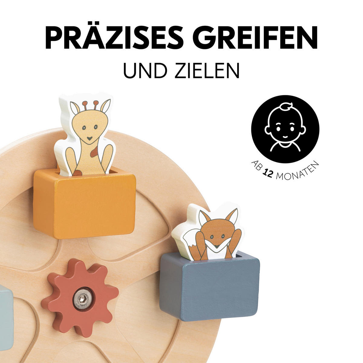ESS- UND SPIELBRETT Play Fun Fair S  - Multicolor, Basics, Holz (11/26/19.5cm) - Hauck