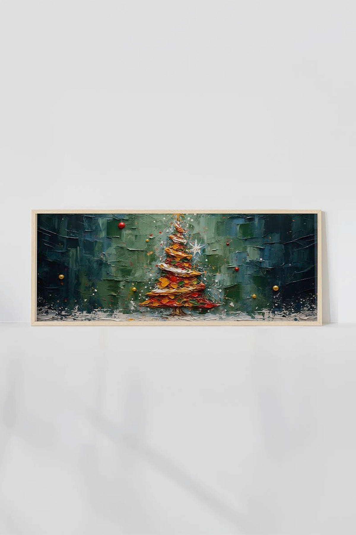 LEINWANDBILD Multicolor 120/50 cm  - Beige/Multicolor, Basics, Holz (120/50cm) - X-Mas