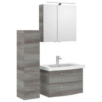 BADEZIMMER 4-teilig  in 112 cm  - Chromfarben/Graphitfarben, KONVENTIONELL, Glas/Keramik (112cm) - Pelipal