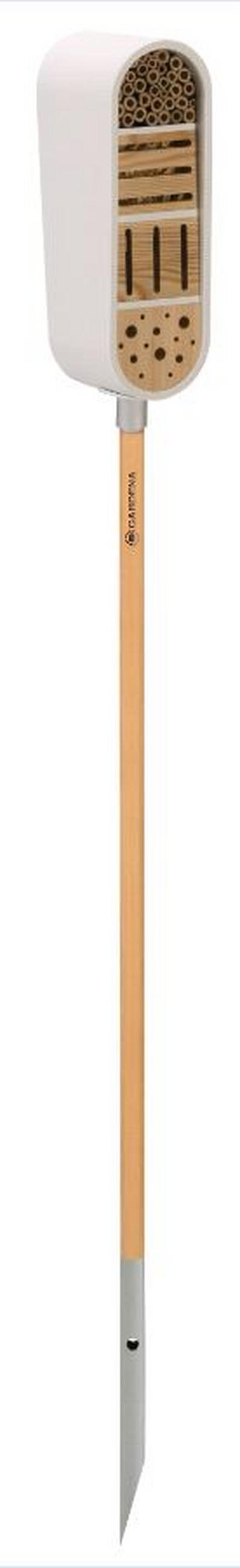 CLICK UP INSEKTENHOTEL - Weiß/Naturfarben, Basics, Holz/Kunststoff (12,7/16,2/37,8cm) - Gardena