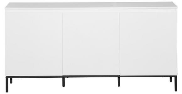 SIDEBOARD  150/77/35 cm  - Schwarz/Weiß, Design, Holzwerkstoff/Metall (150/77/35cm) - Hom`in