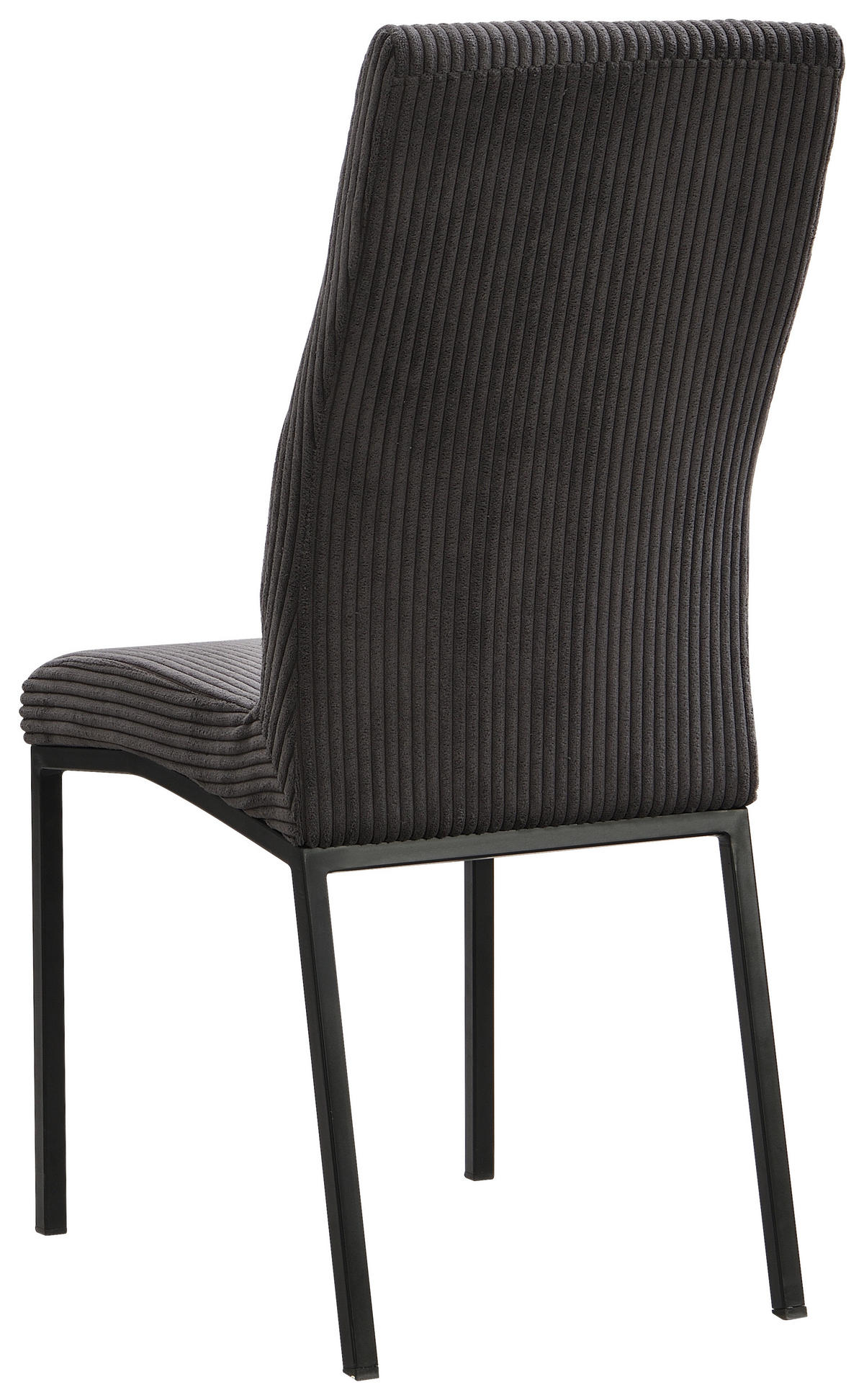 STUHL Cord Dunkelgrau  - Dunkelgrau/Schwarz, Design, Textil/Metall (43,5/97,5/61cm) - Boxxx