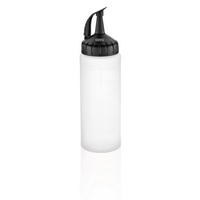 ESSIG-/ÖLFLASCHE - Transparent/Schwarz, MODERN, Kunststoff (5/17,5cm) - Gefu