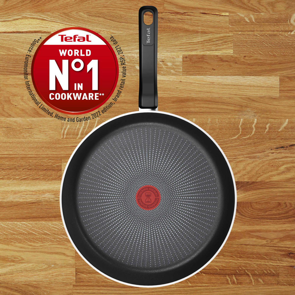 STEKPANNA   28 cm  - stålfärgad/svart, Design, metall (28cm) - Tefal