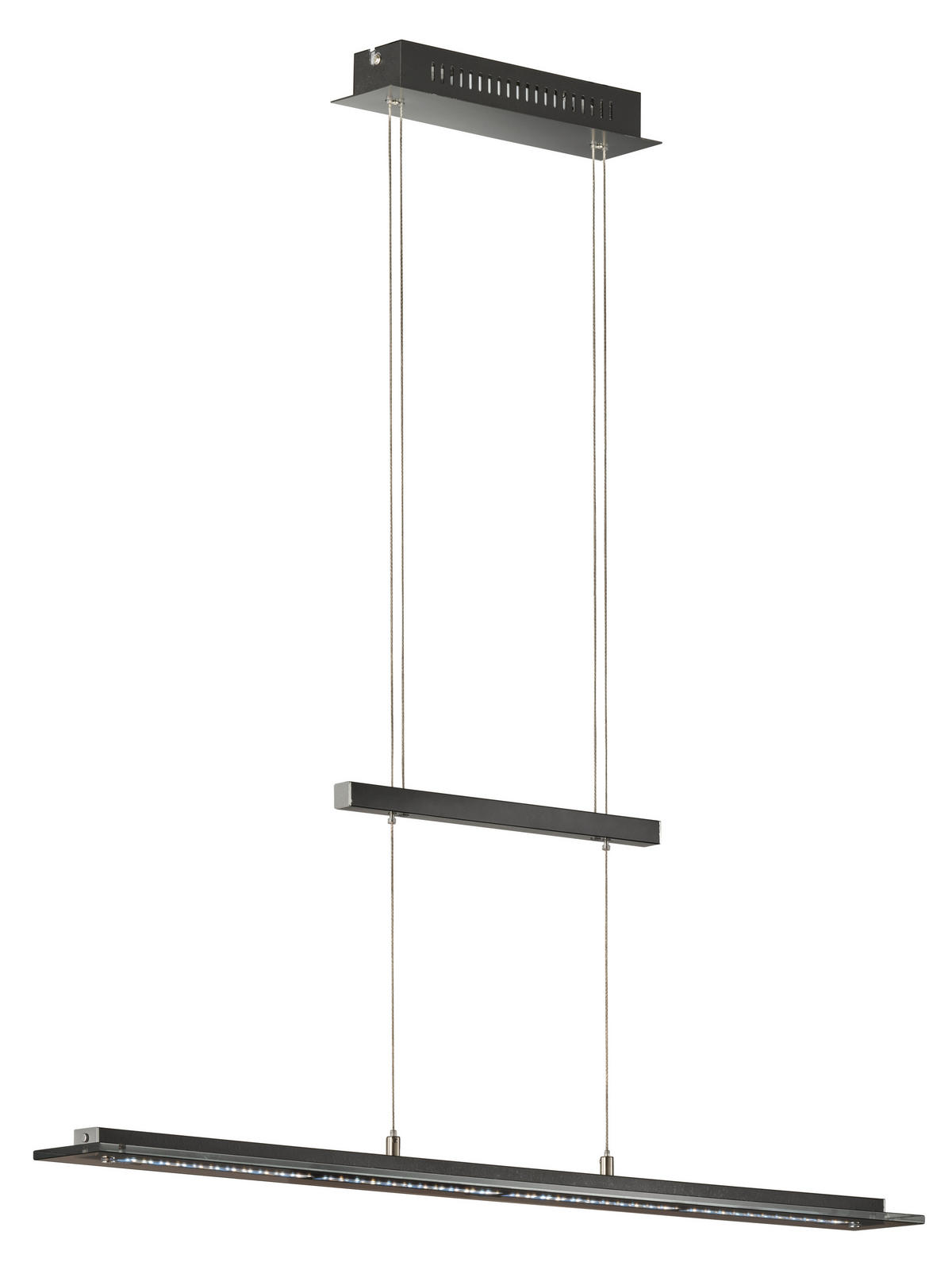 LED SVJETILJKA VISEĆA    88/9/80-150 cm    Tenso  - boje kroma/crna, Trend, staklo/metal (88/9/80-150cm)