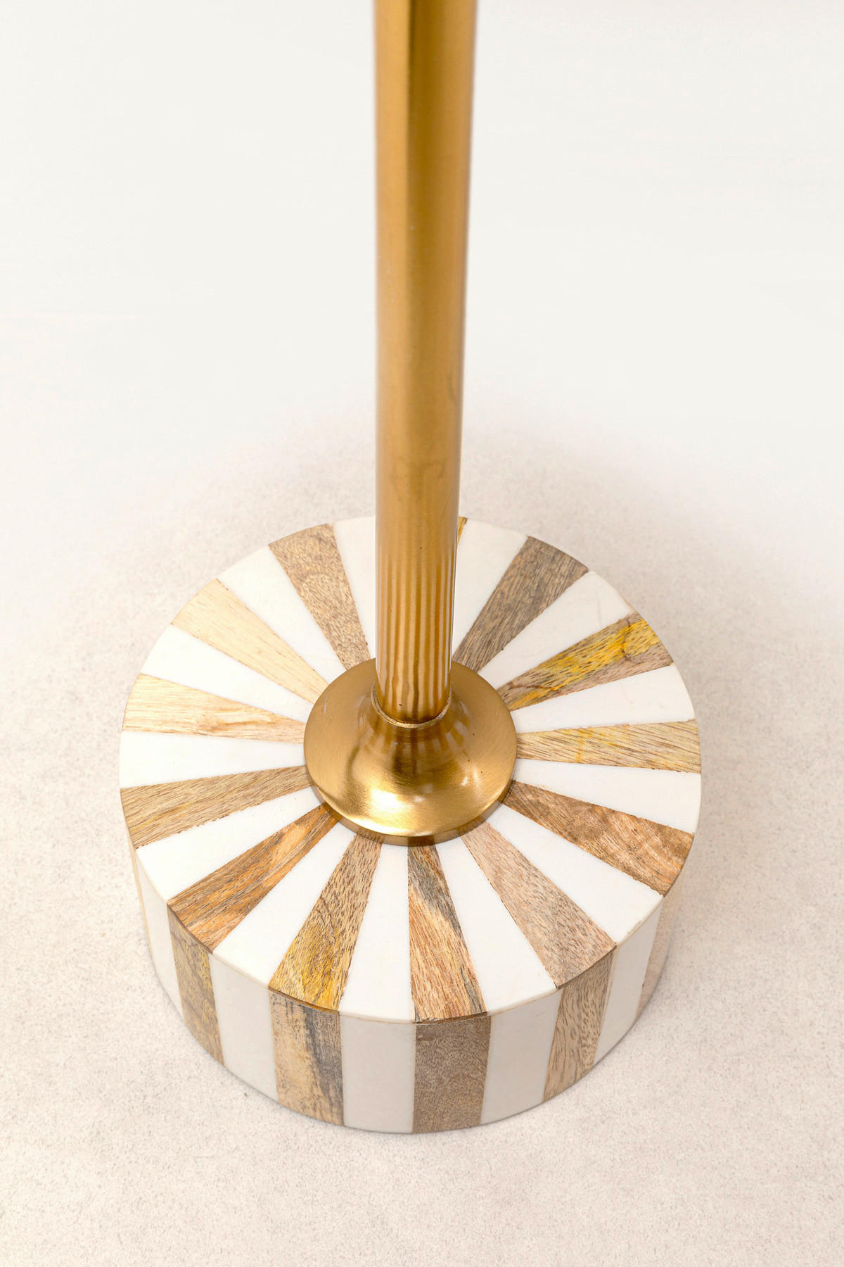 BEISTELLTISCH in Metall, Kunststoff, Holzwerkstoff 25/25/50 cm  - Goldfarben/Weiß, Design, Holzwerkstoff/Kunststoff (25/25/50cm) - Ambia Home