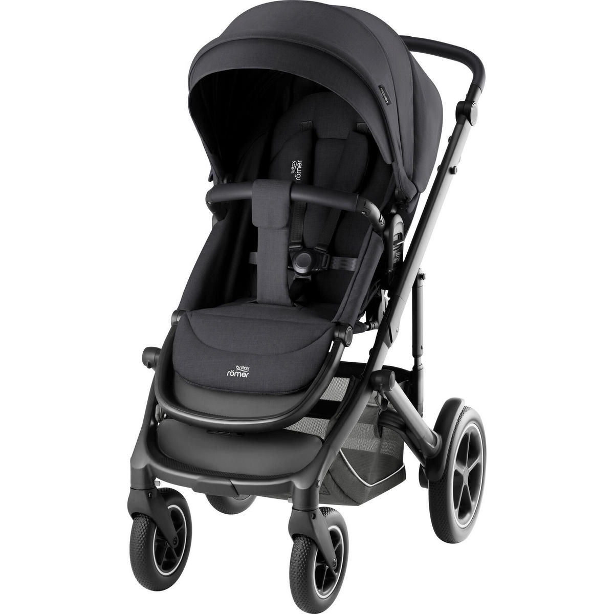 KINDERWAGEN  Smile 5Z  Carbon Black  - Schwarz/Grau, Basics, Textil/Metall (57/112/97.7cm) - Britax Römer