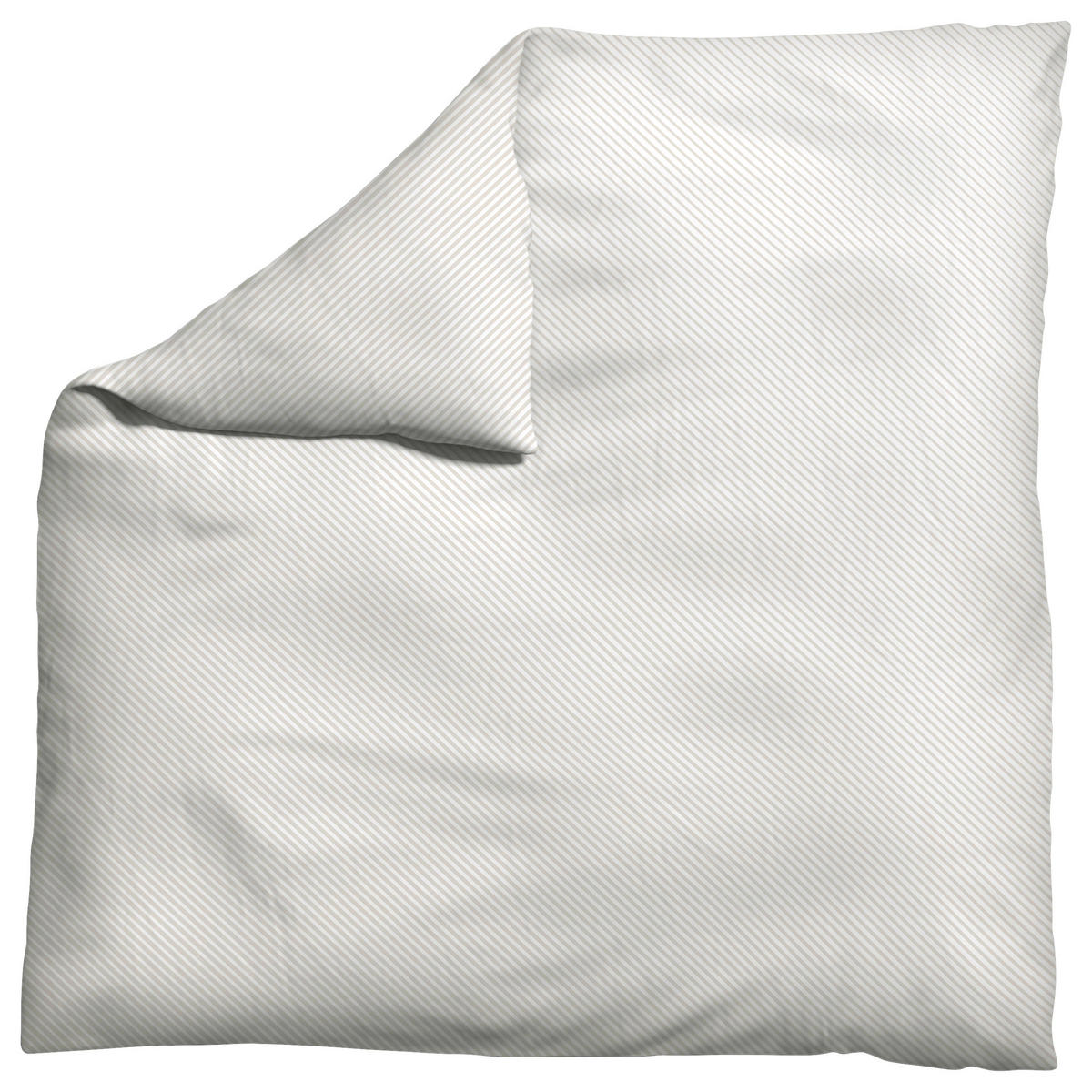 BETTDECKENBEZUG Woven Satin Fade Makosatin 200/200 cm  - Taupe/Weiß, Basics, Textil (200/200cm) - Schlafgut