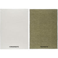 FLACHWEBETEPPICH 140/200 cm Creme, Grün  - Creme/Grün, Design, Textil (140/200cm) - Novel