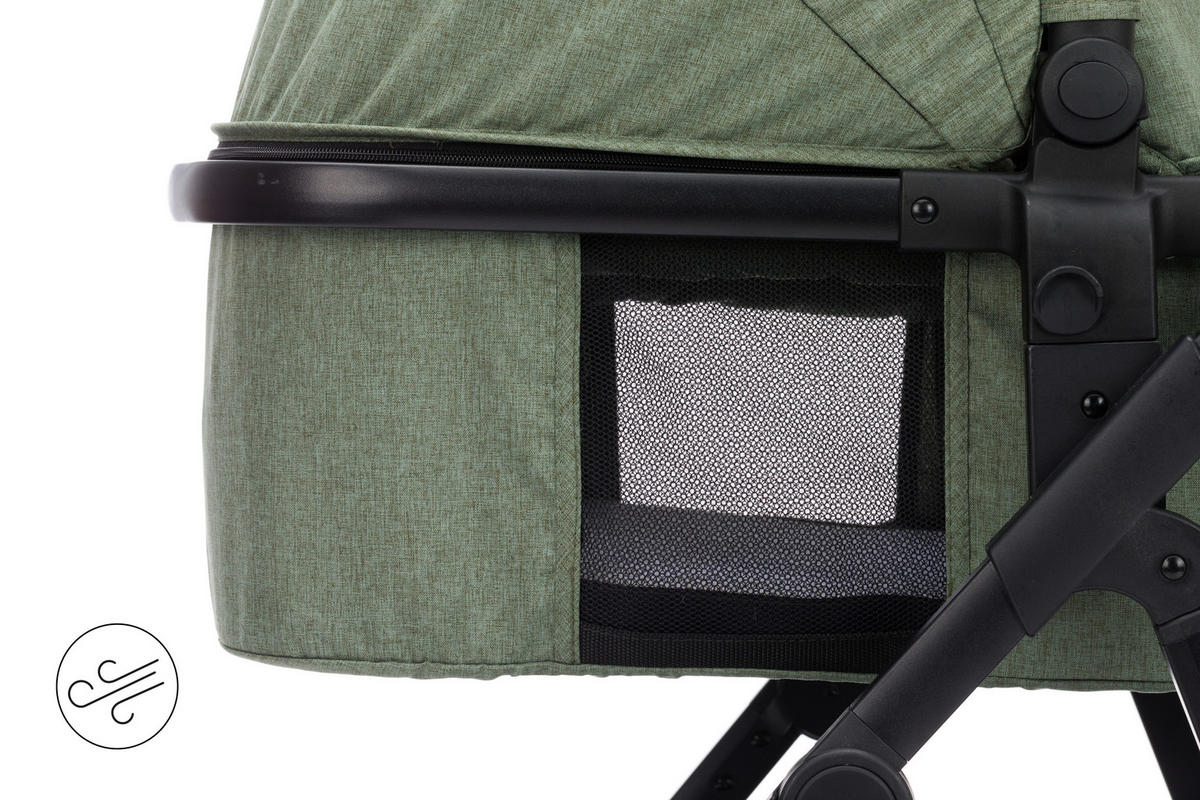 SET DJEČJIH KOLICA  JAGUAR  - zelena/crna, Basics, tekstil/metal (50/45/85cm) - Fillikid