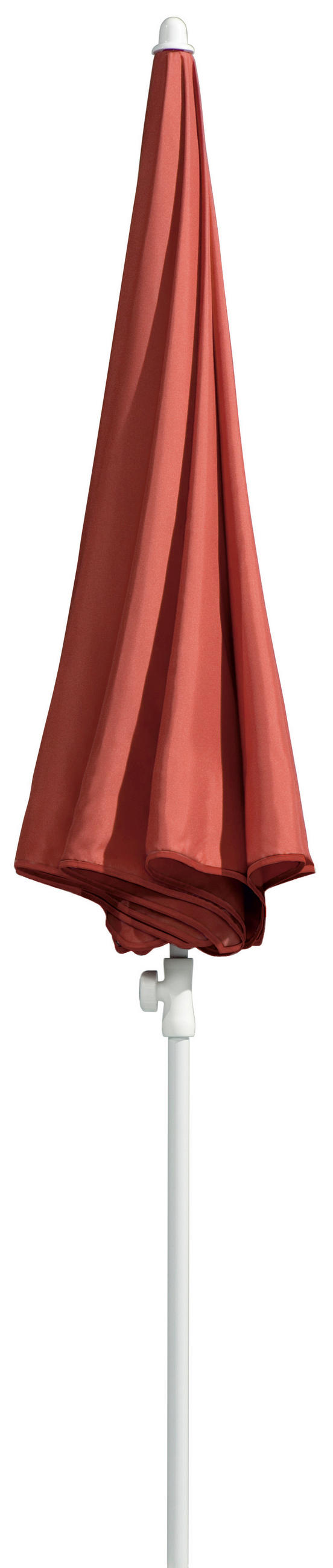 SLUNEČNÍK 200/215/200 cm - bílá/terracotta, Basics, kov/textil (200/215/200cm) - Schneider