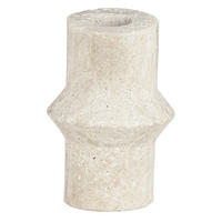STABKERZENHALTER - Sandfarben/Beige, LIFESTYLE, Stein (7/10cm)