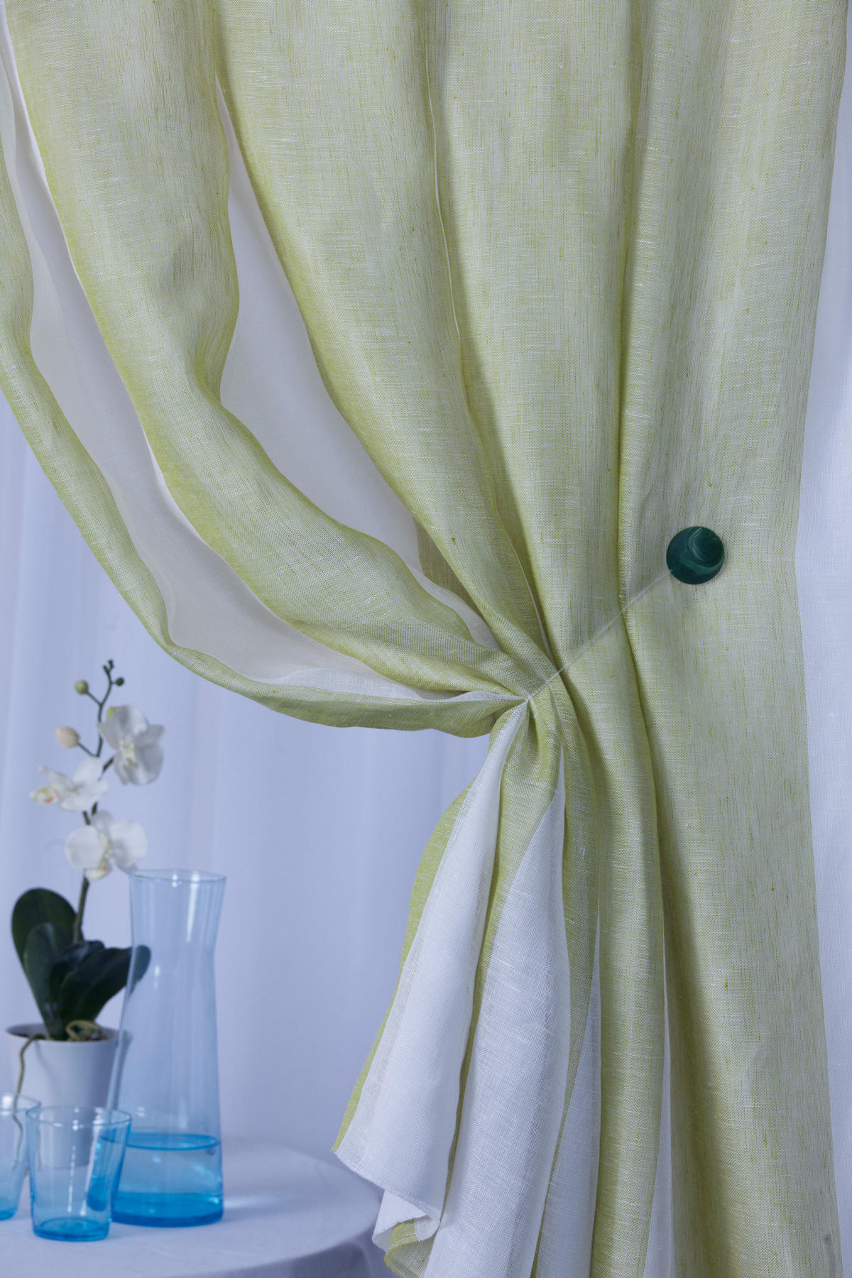 MÁGNESES FÜGGÖNYELKÖTŐ 40 cm  - barna, Konventionell, műanyag/fém (40cm) - Homeware