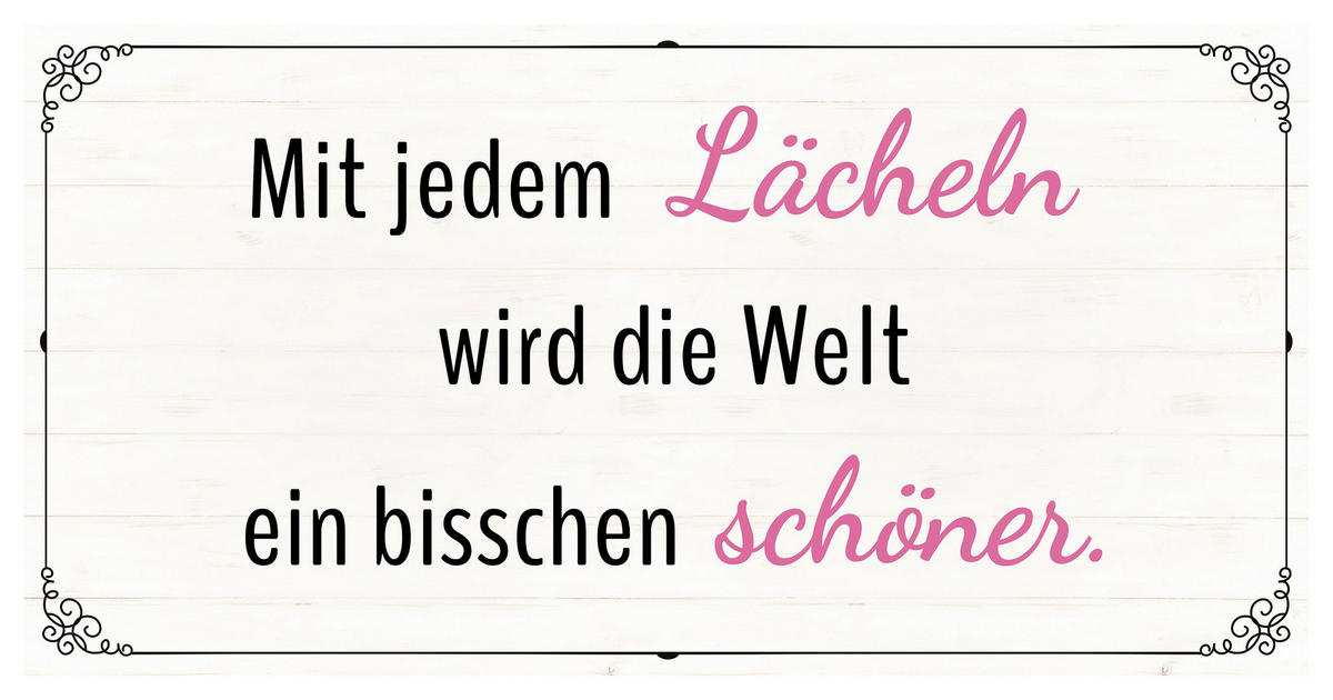 DEKOPANEEL Text 20/40/0,3 cm  - Multicolor, Basics, Holz (20/40/0,3cm)