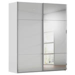SCHWEBETÜRENSCHRANK 201/223/68 cm 2-türig Grau  - Chromfarben/Grau, KONVENTIONELL, Glas/Holzwerkstoff (201/223/68cm) - Novel