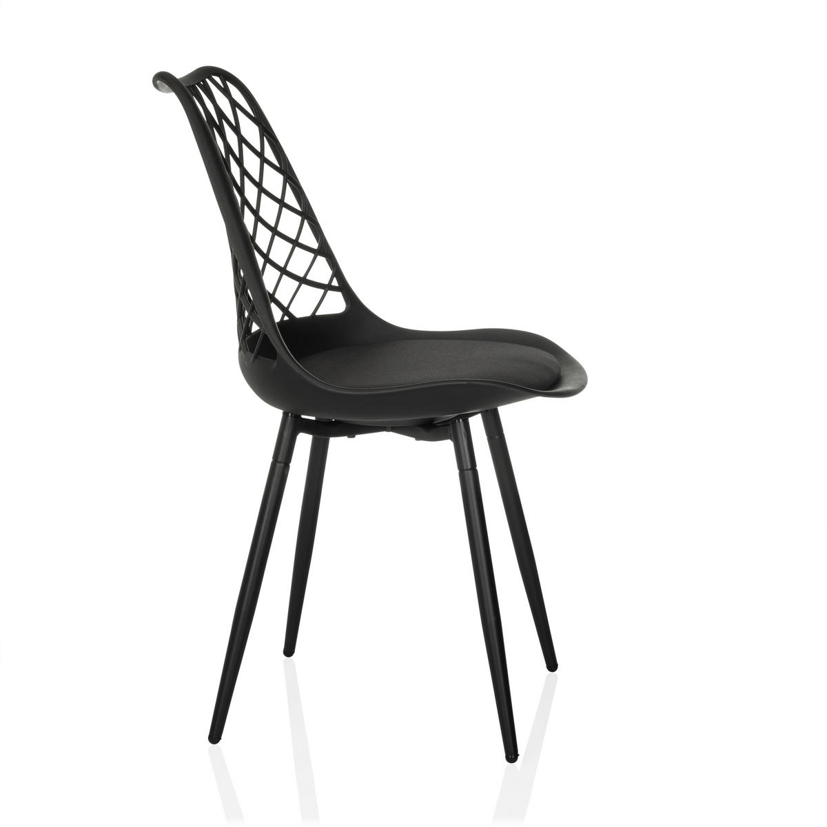 ZAHRADNÍ ŽIDLE, plast - černá, Moderní, kov/plast (48/83/57cm) - MID.YOU