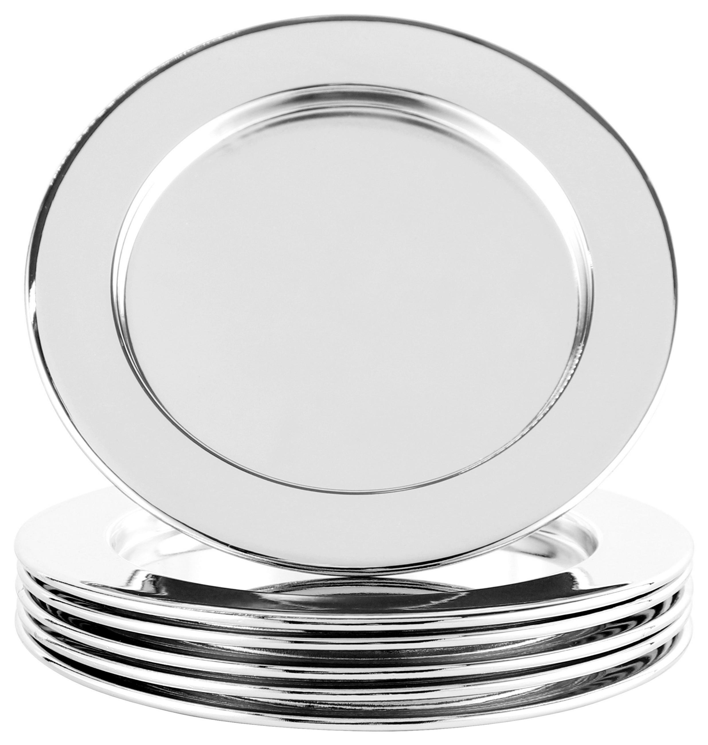 UNDERLÄGG 6 delar 10,9 cm - silver, Design, metall (10,9cm) - Echtwerk