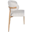 STUHL   Webstoff  Eichefarben, Beige  - Eichefarben/Beige, Design, Textil/Metall (54/80/59cm) - Novel