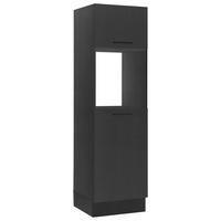 GERÄTEUMBAUSCHRANK 60/211/57 cm  in Schwarz  - Schwarz, Trend, Holzwerkstoff/Metall (60/211/57cm) - MID.YOU
