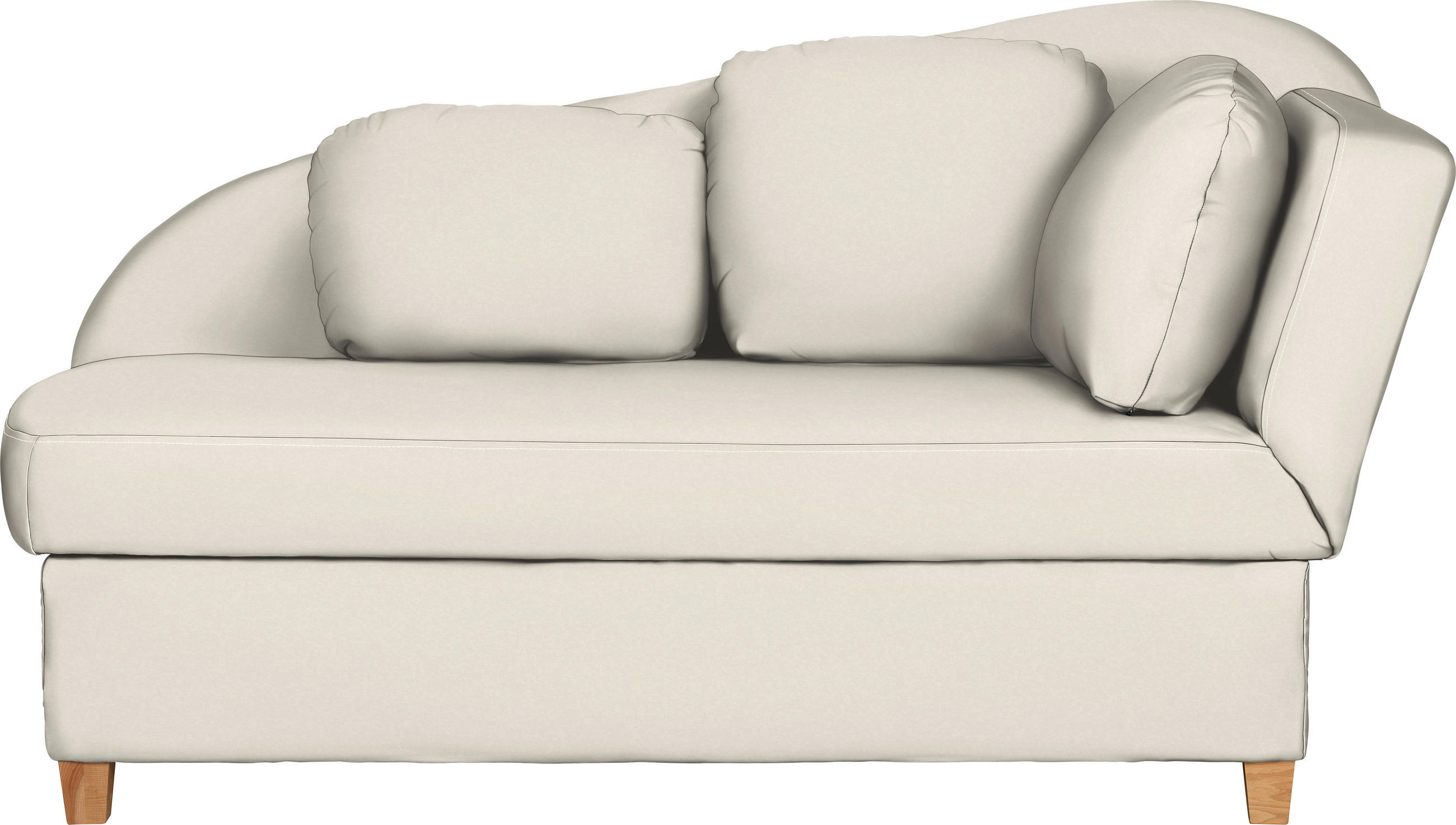 LIEGE in Chenille, Flachgewebe Creme  - Creme, Lifestyle, Holz/Textil (180/97/85cm) - Novel