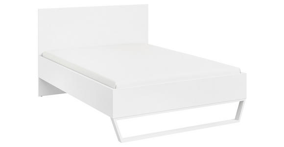BETT 120/200 cm  in Weiß  - Weiß, Design, Holzwerkstoff/Metall (120/200cm) - Cantus