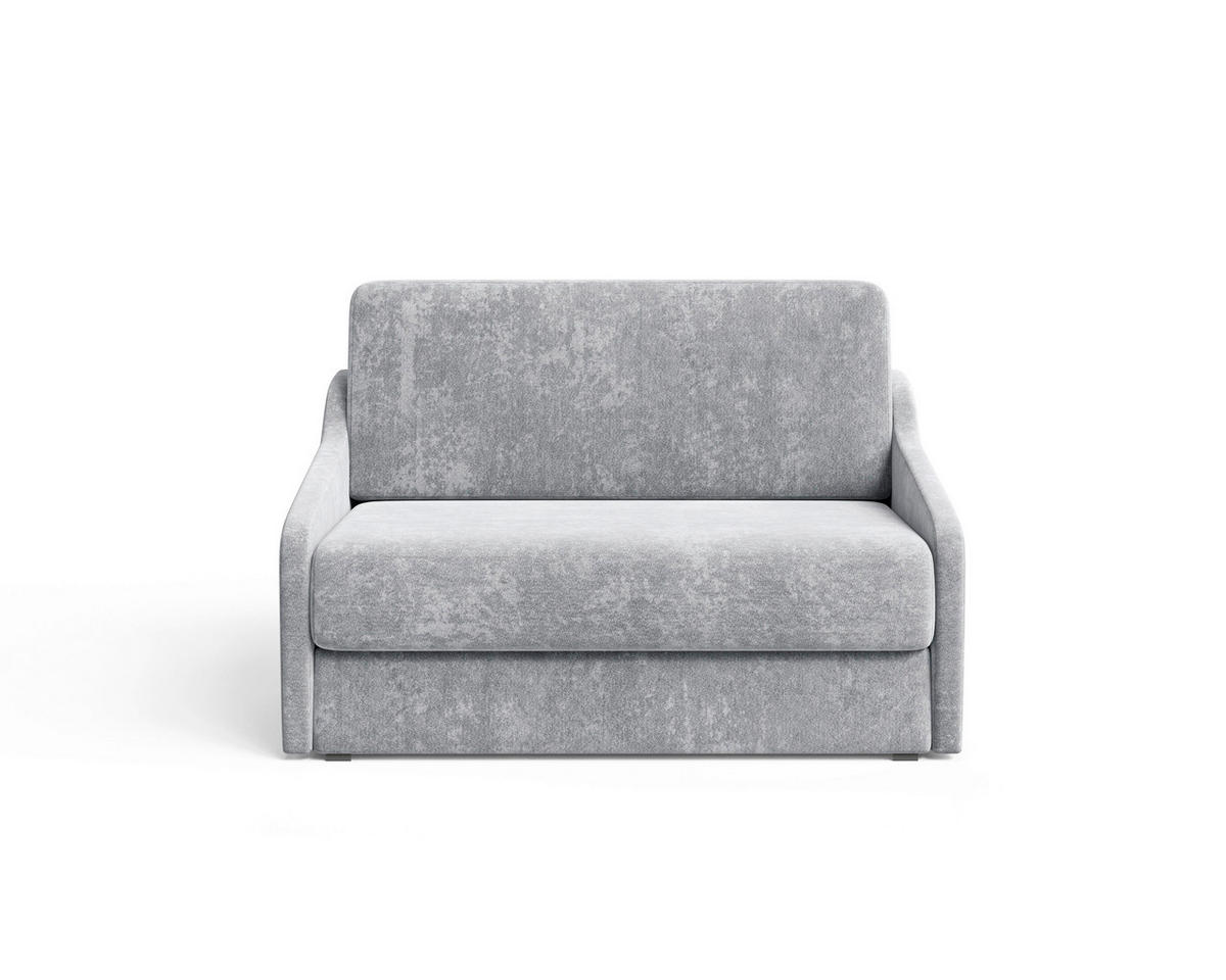 SCHLAFSOFA Grau  - Schwarz/Grau, Design, Kunststoff/Textil (136/86/113cm) - MID.YOU