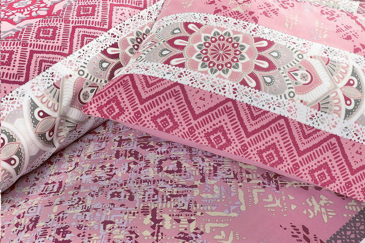 POSTEĽNÁ BIELIZEŇ satén viacfarebná 140/240 cm - viacfarebná, Basics, textil (140/240cm) - Kayoom