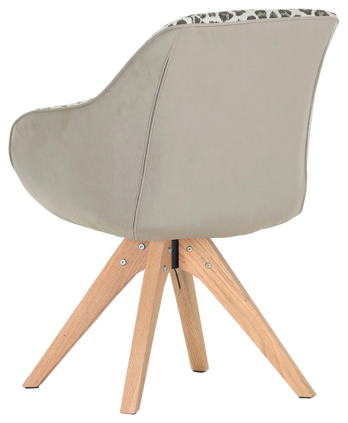 ARMLEHNSTUHL  in Chenille  - Eichefarben/Beige, MODERN, Holz/Textil (60/83/65cm) - Livetastic