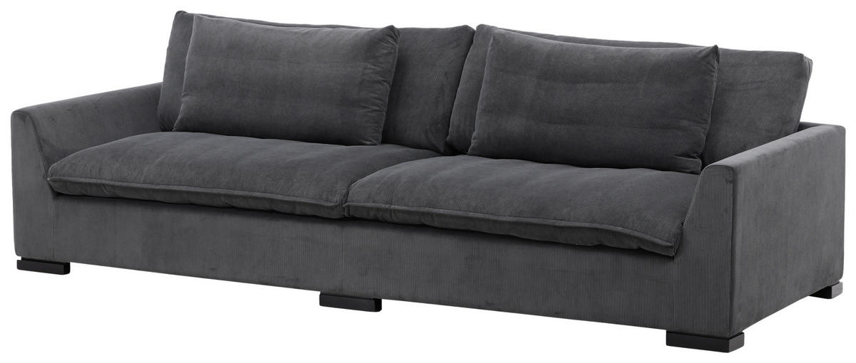 3-SITS SOFFA i mörkgrå  - mörkgrå, Design, trä/textil (270/82/105cm) - Livetastic