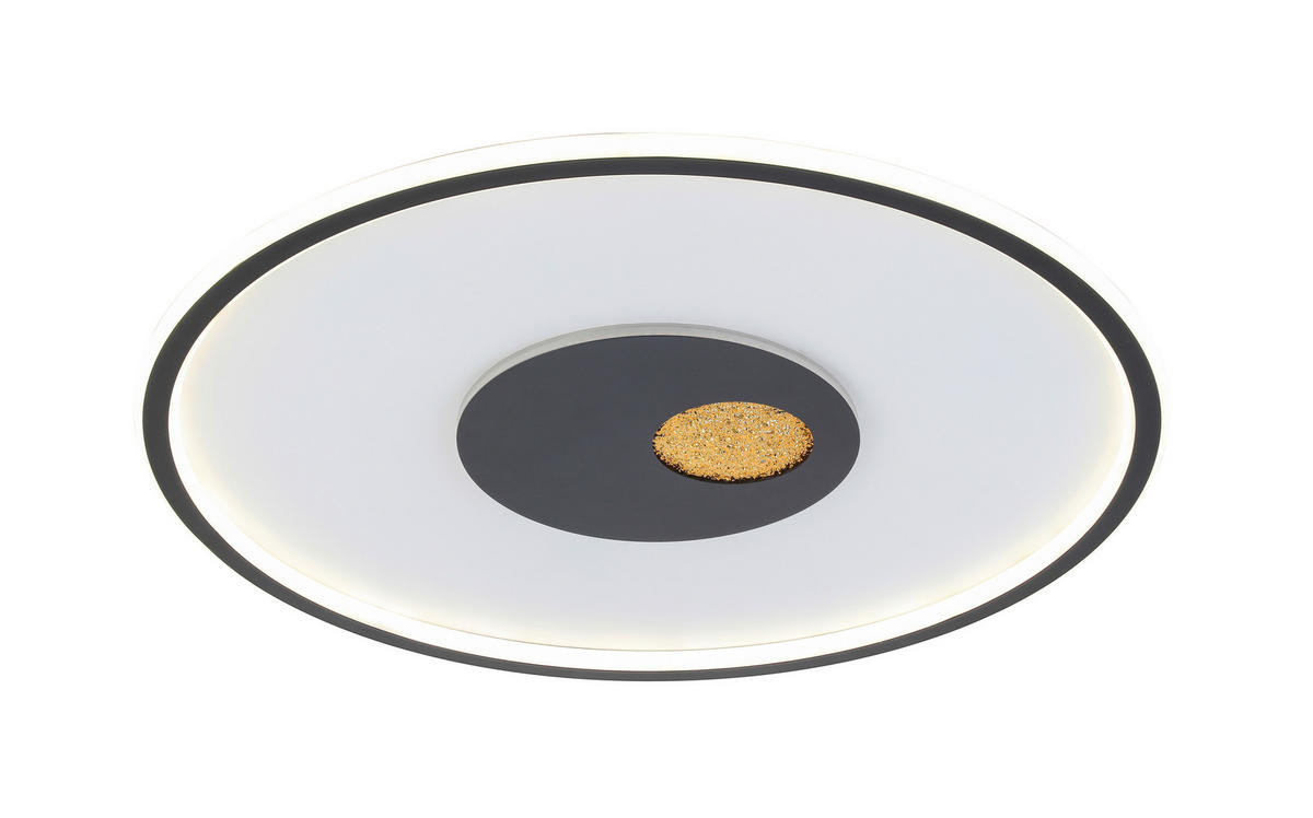 PLAFONIERĂ CU LED - alb/auriu, Design, plastic/metal (60cm) - Dieter Knoll
