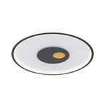 LED-DECKENLEUCHTE 60/4,5 cm   - Goldfarben/Schwarz, Design, Kunststoff/Metall (60/4,5cm) - Dieter Knoll