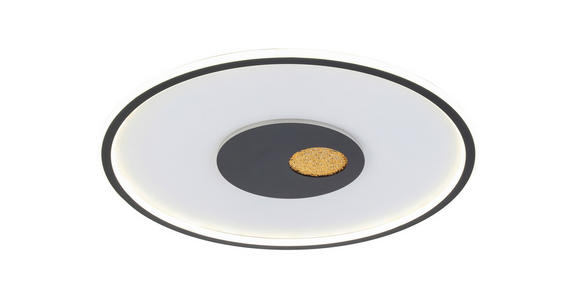 LED-DECKENLEUCHTE   - Goldfarben/Schwarz, Design, Kunststoff/Metall (60cm) - Dieter Knoll