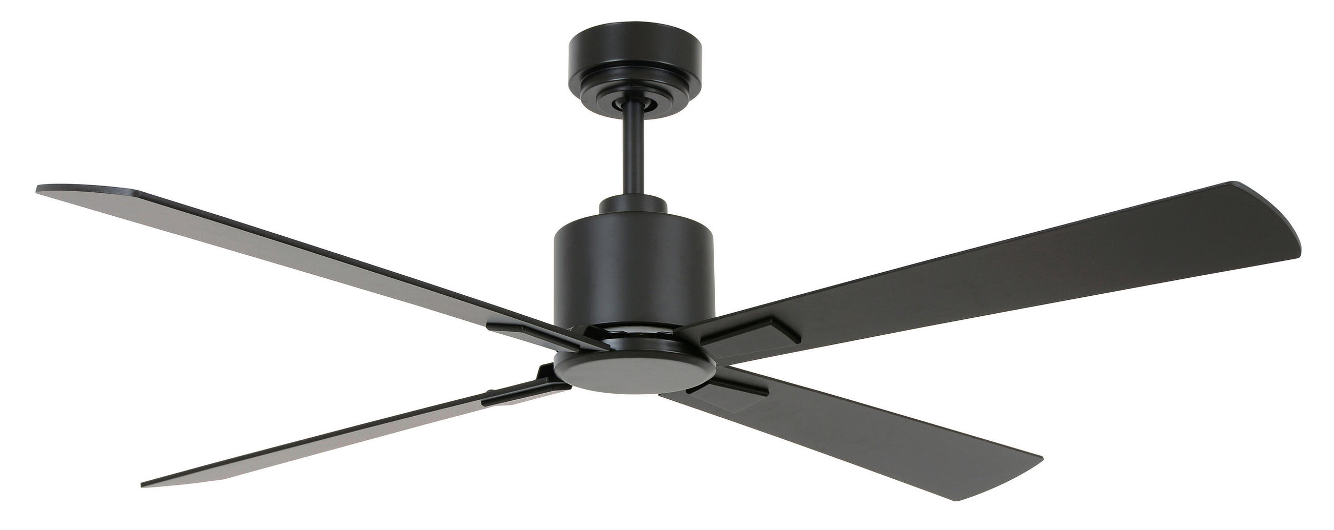 DECKENVENTILATOR 132 cm  - Schwarz, Trend, Holzwerkstoff/Metall (132cm) - P & B